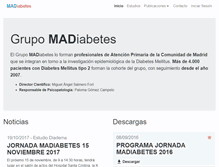 Tablet Screenshot of madiabetes.com